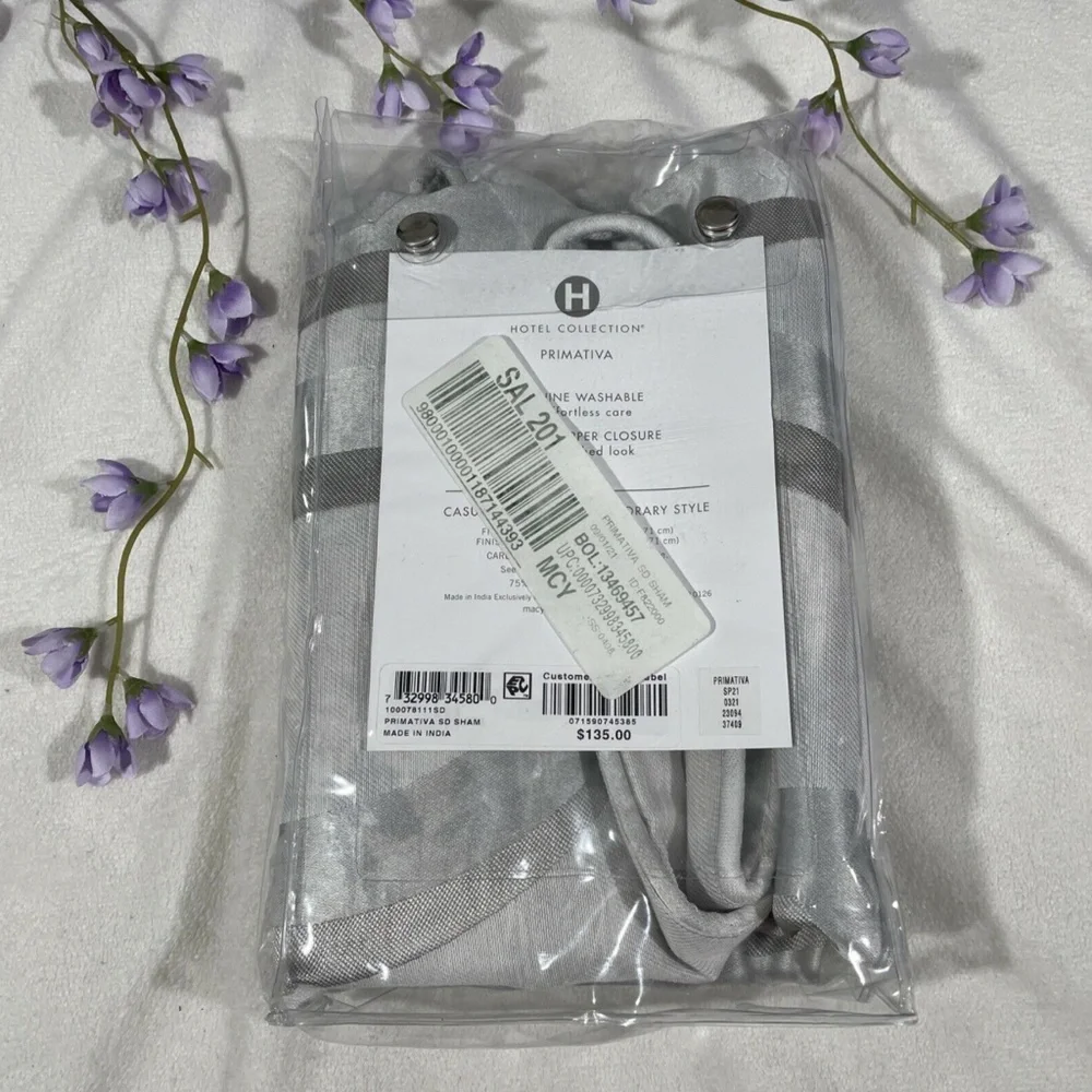 NIB [ 1 Standard ] Pillow‎ Sham for Hotel Collection Primativa